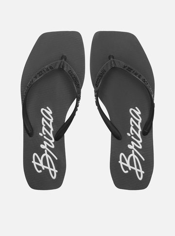 Arezzo — Chinelo de Dedo Preto Flatform Brizza