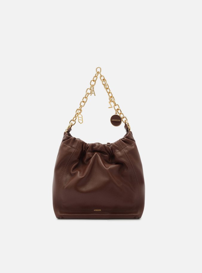 Bolsa Tiracolo Marrom Couro Olívia Pequena