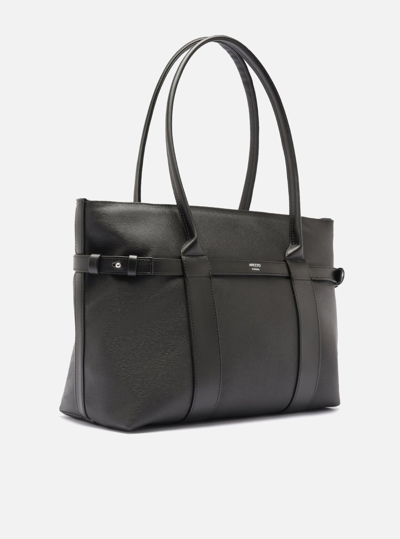Bolsa Shopping Preta Grande Tiras — foto 5