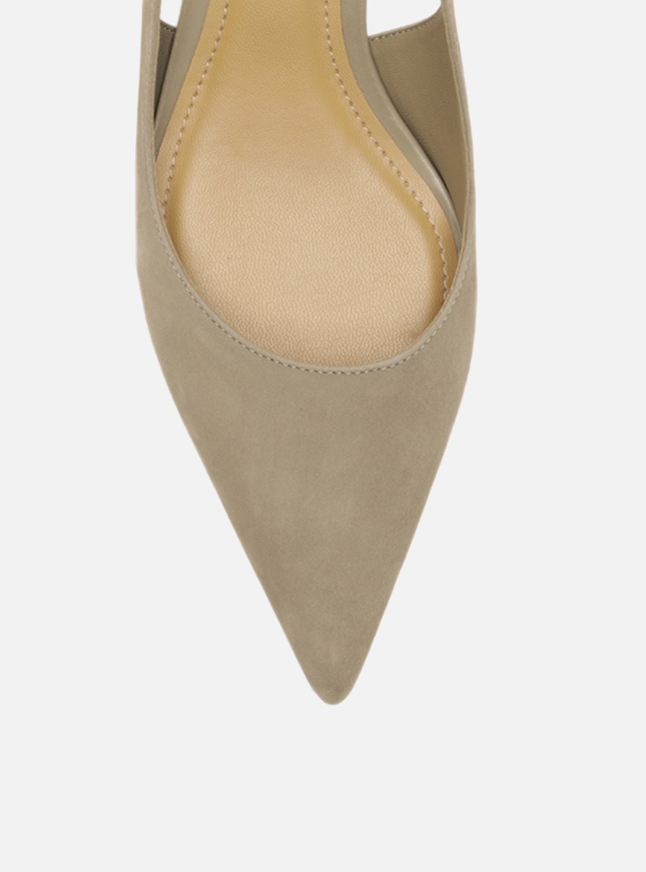 Scarpin Cinza Acamurçado Salto Fino Slingback — foto 5