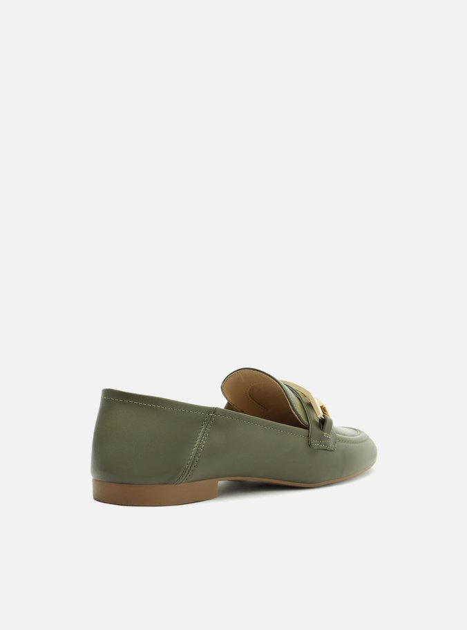 Mocassim Verde Salto Rasteiro