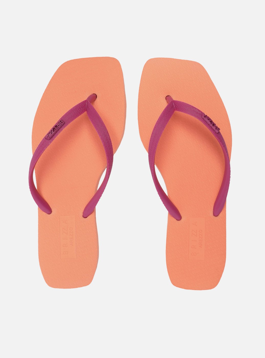 Chinelo de Dedo Multicolorido Bico Quadrado Brizza — foto 1