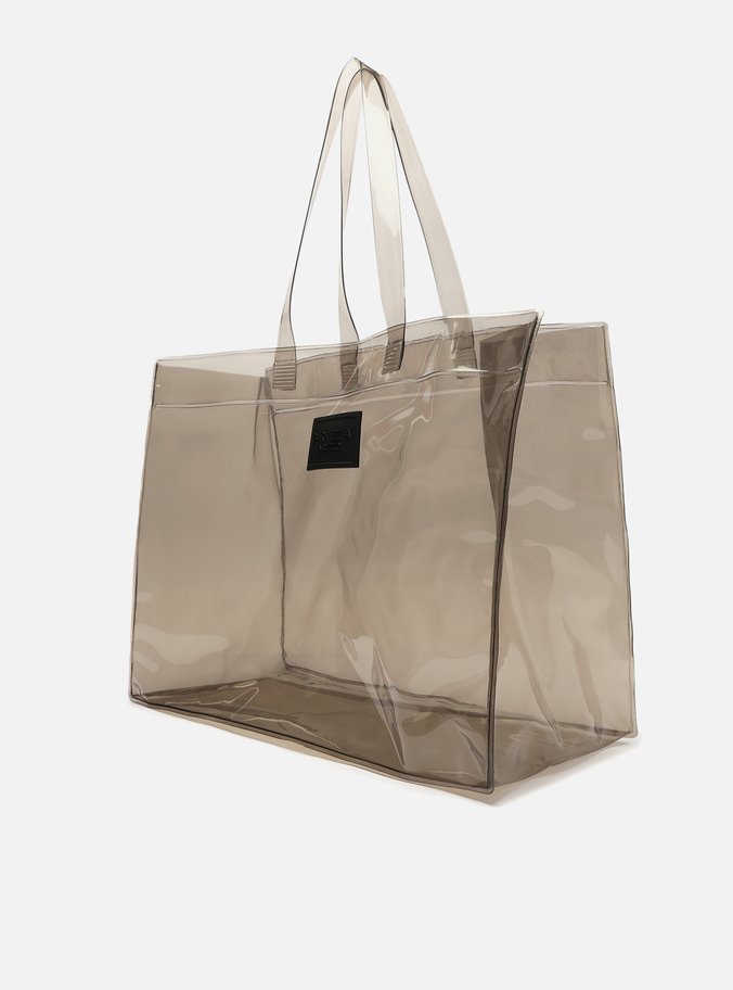 Bolsa Shopping Preta Vinil Liz Grande Brizza