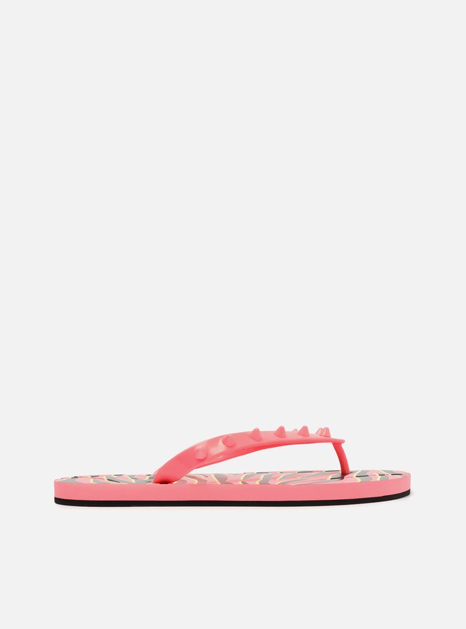 Chinelo de Dedo Multicolorido Estampa Brizza Rock