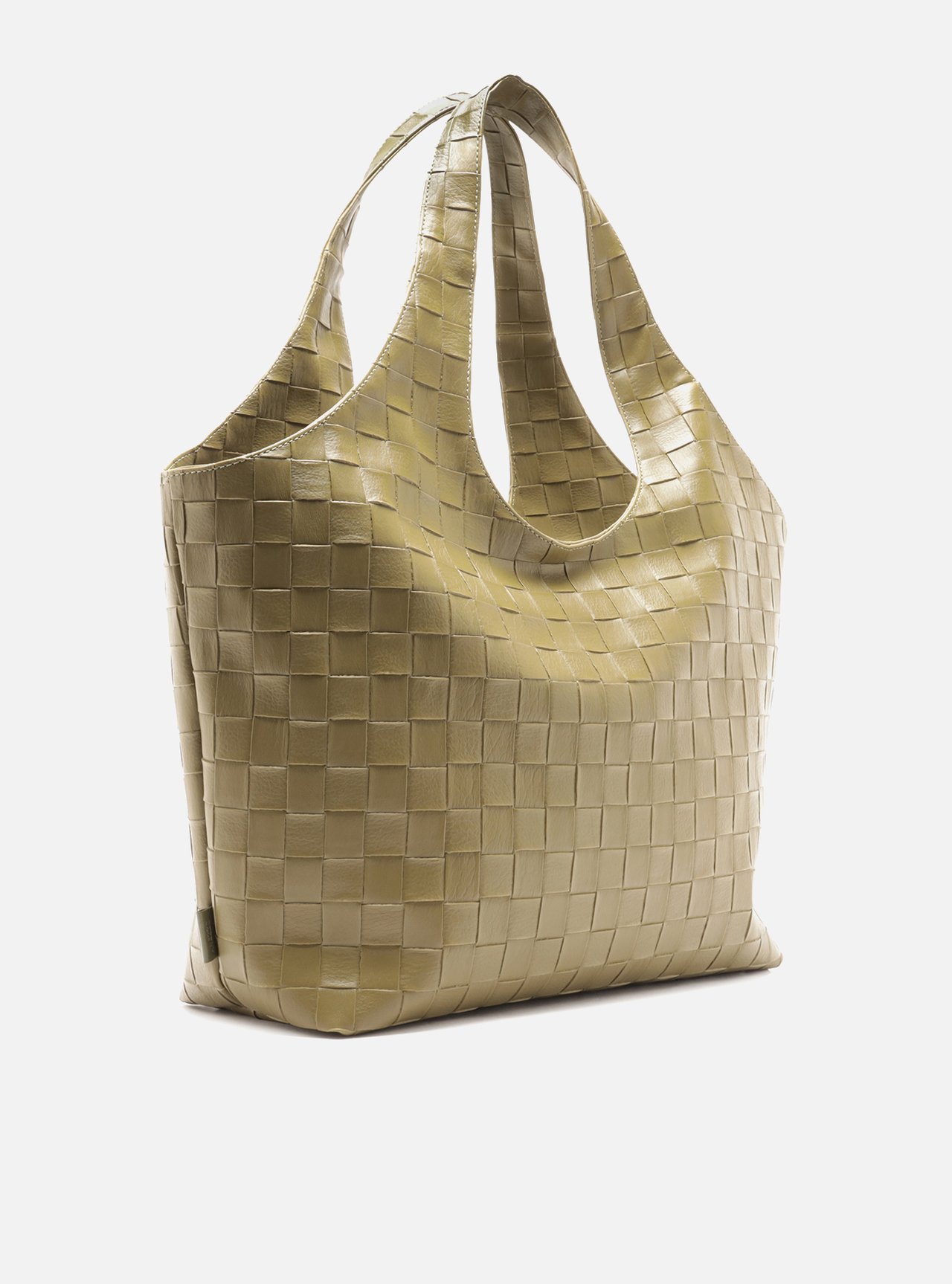 Bolsa Hobo Verde Grande Tressê — foto 5