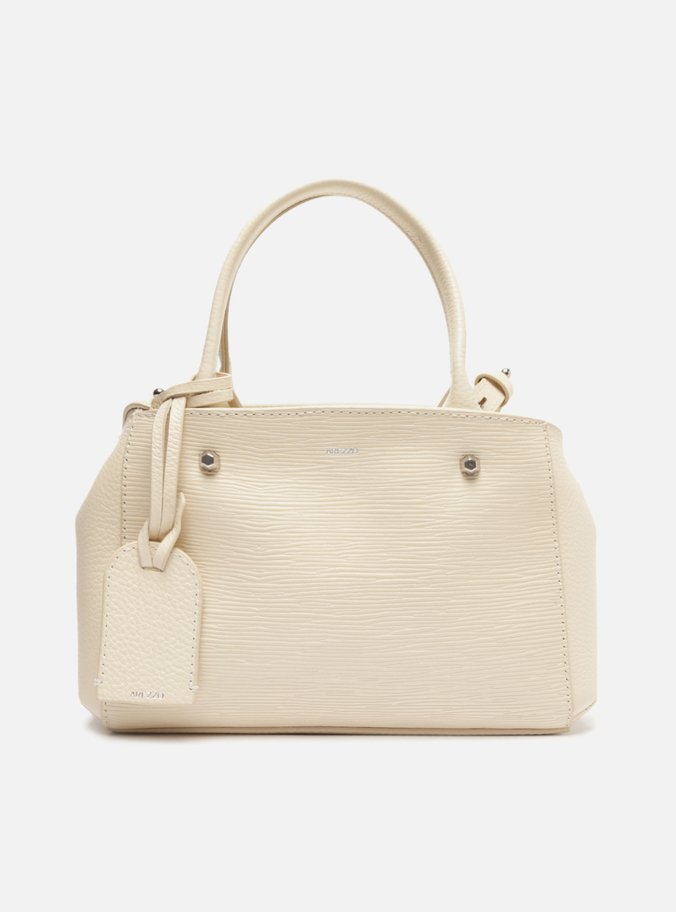 Bolsa Tiracolo Off-White Couro Bella Pequena