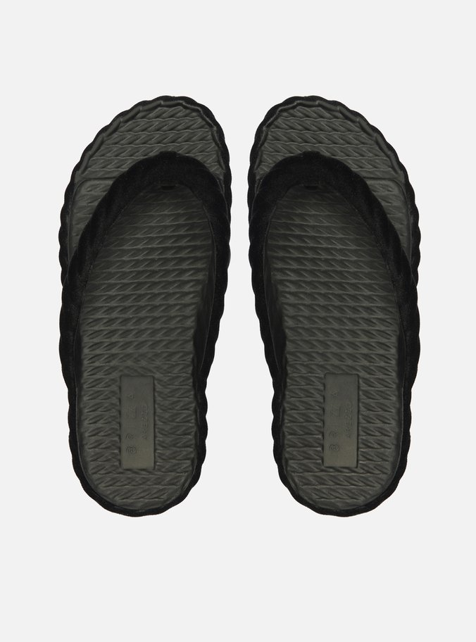Chinelo de Dedo Preto Marrocos Velvet