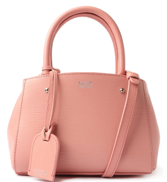 Bolsa Tote Rosa Couro Bella Pequena