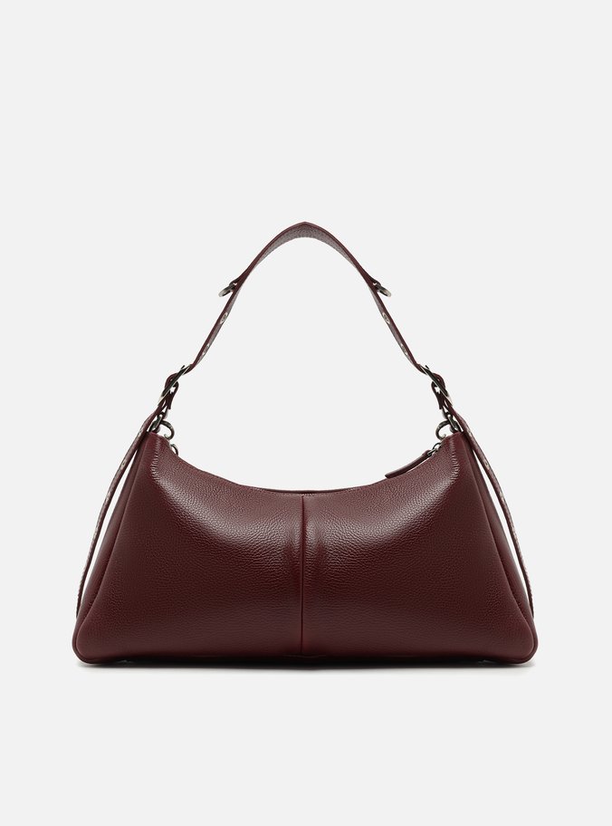 Bolsa Tiracolo Vermelha Couro Grande Bag Charm