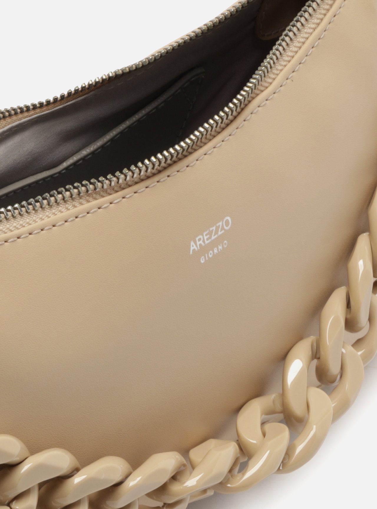 Bolsa Tiracolo Nude Pequena Alça Corrente — foto 4