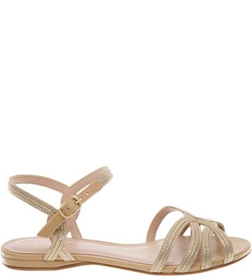 Sandália Crochê Dourado Verano