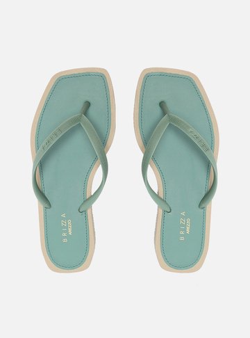 Chinelo de Dedo Verde Square Recouro Brizza