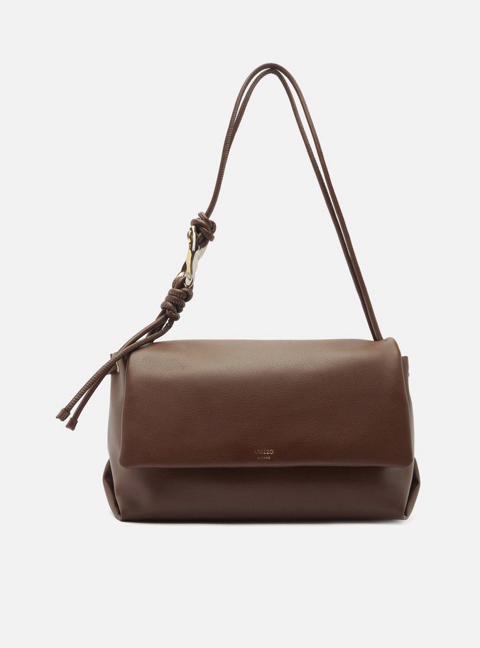 Bolsa Shoulder Marrom Grande Metal Orgânico