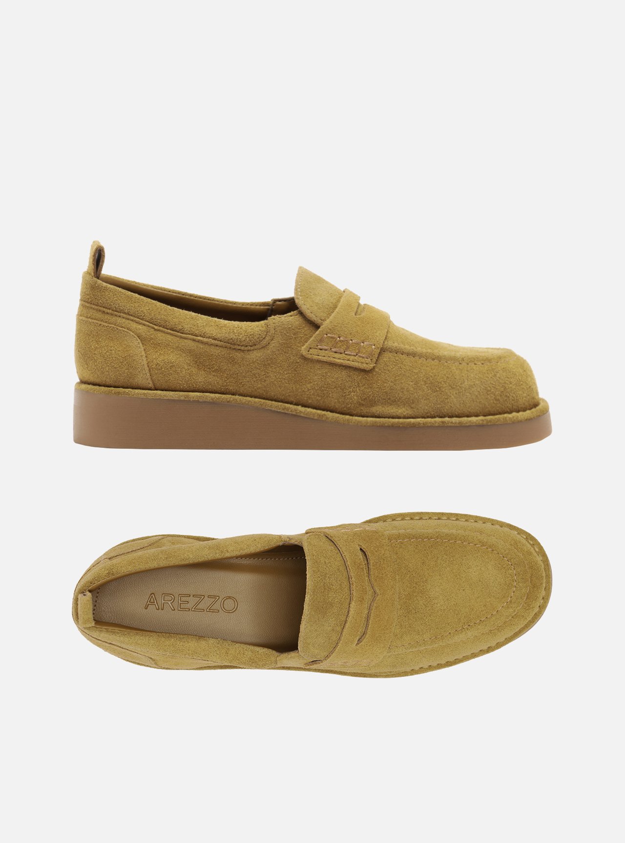 Mocassim Marrom Acamurçado Flatform Tira — foto 5