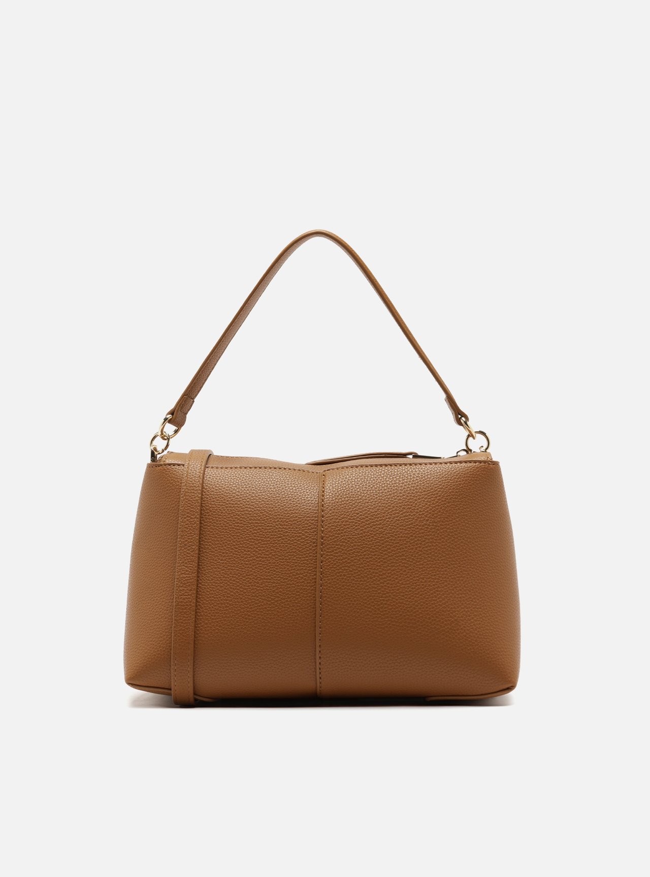 Bolsa Tote Marrom Média Bolso Frontal — foto 3