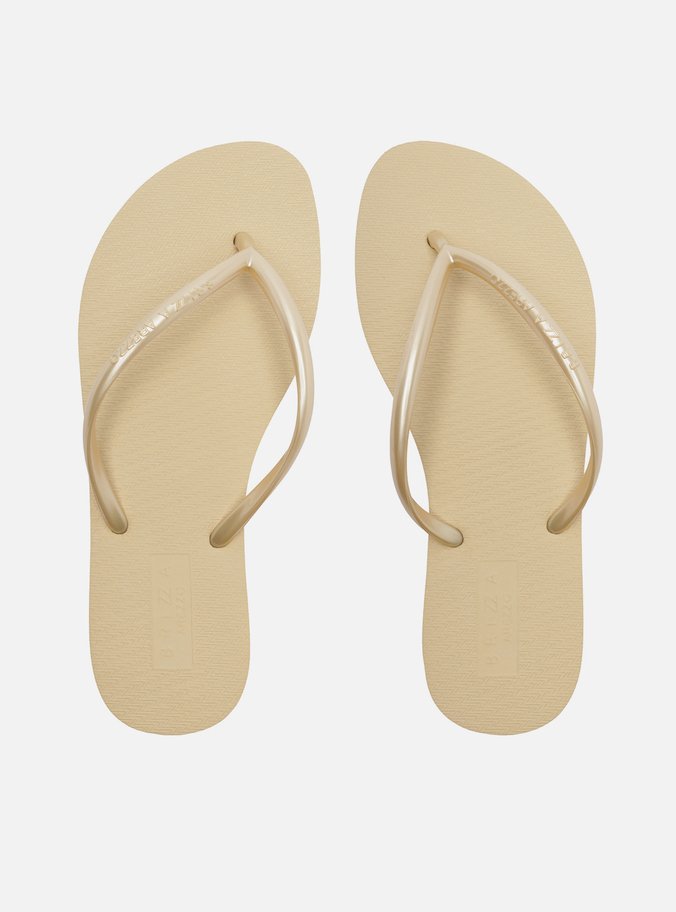 Chinelo de Dedo Dourada Tira V Brizza