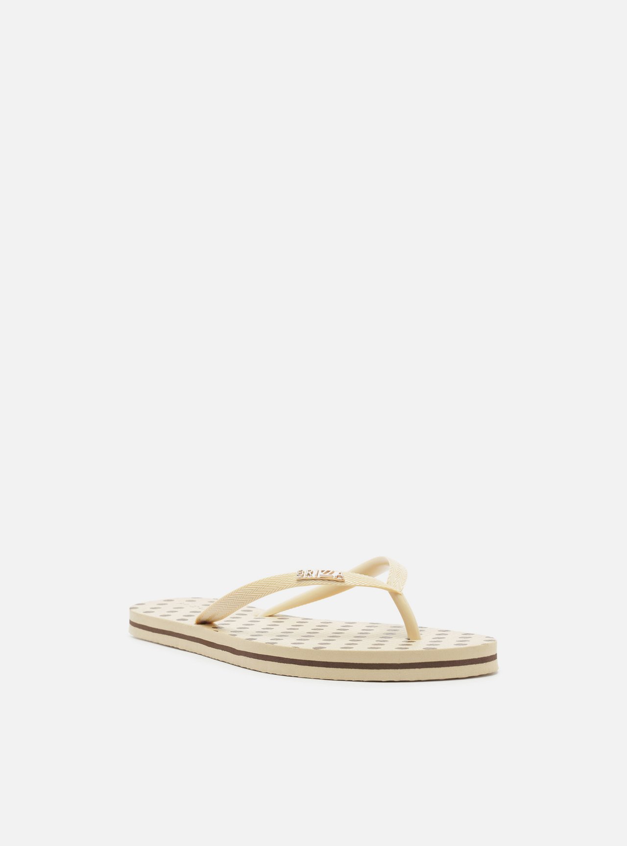 Chinelo de Dedo Off White Poá Brizza — foto 2