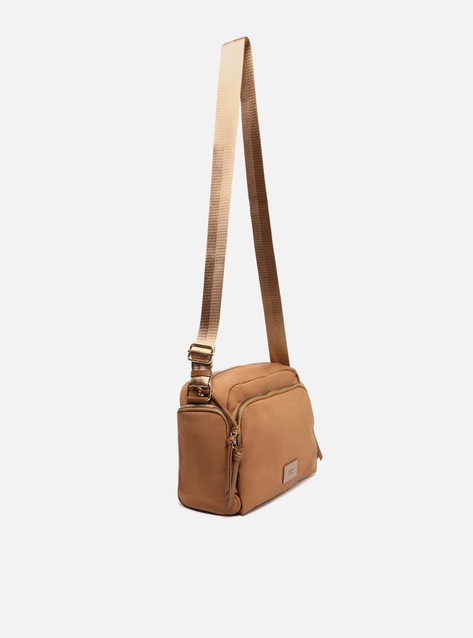 Bolsa Nylon Tiracolo Média Marrom