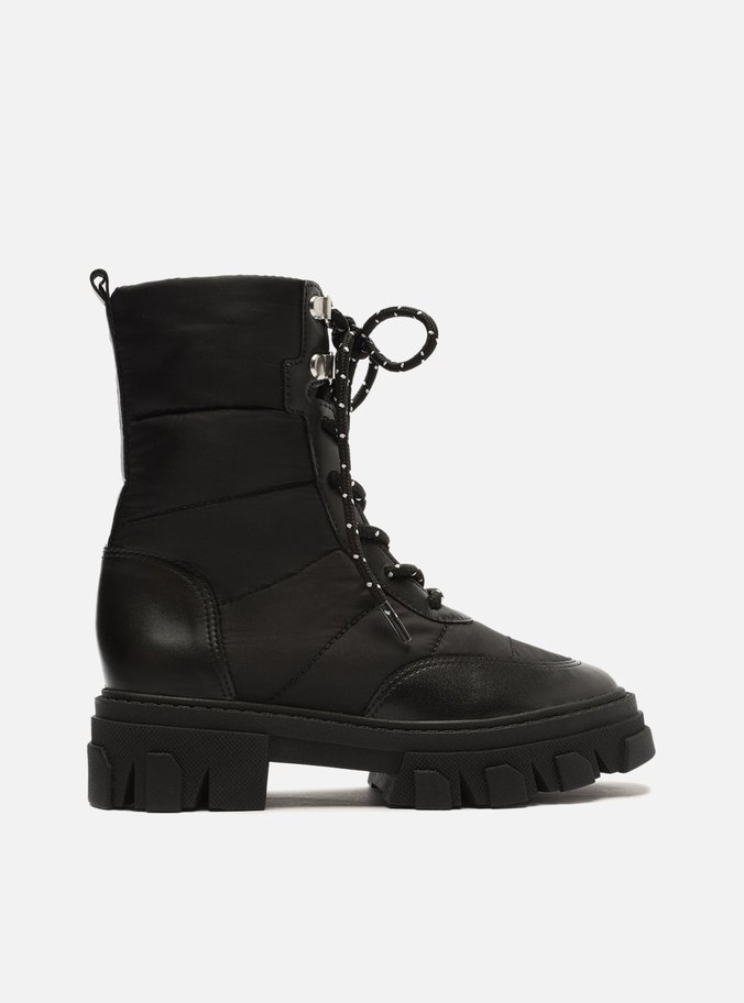 Bota Infantil Preta Nylon Tratorada