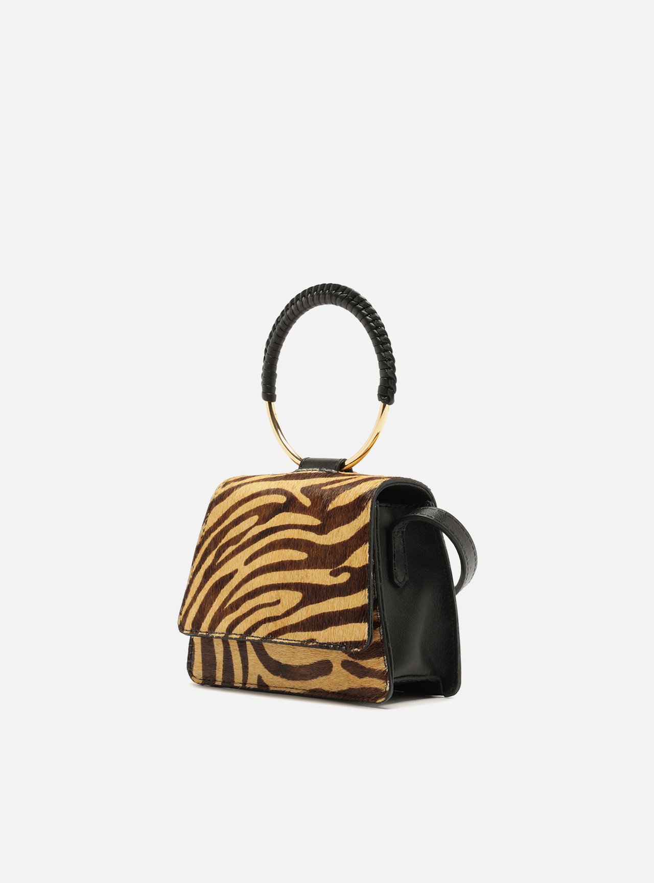 Bolsa Tiracolo Animal Print Couro Pequena — foto 2