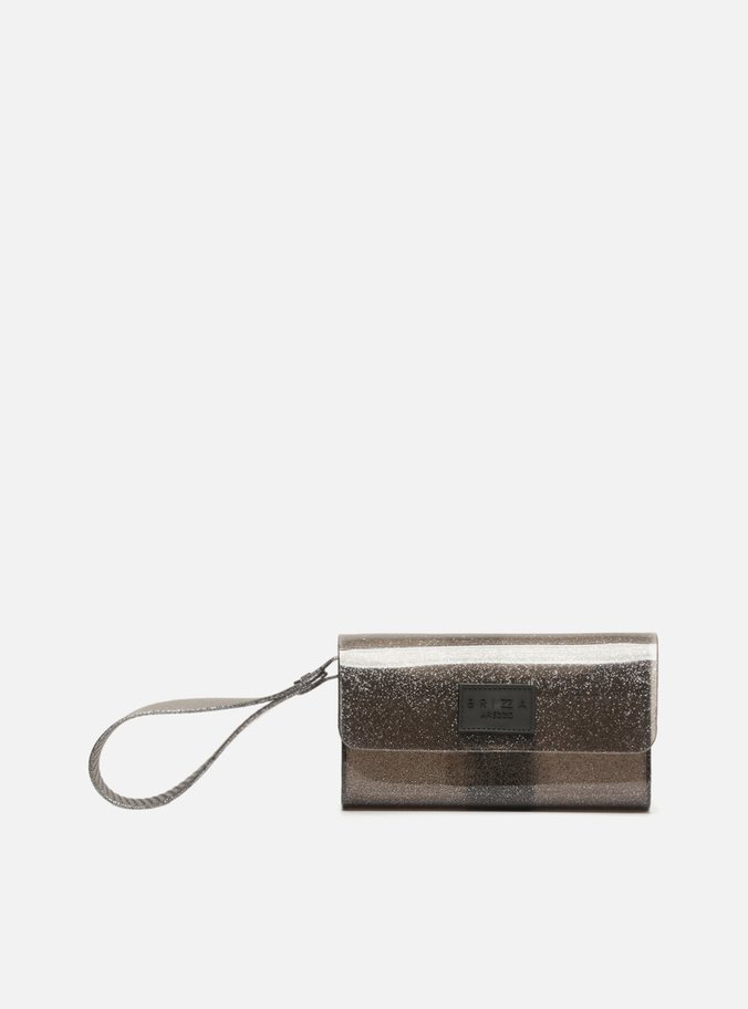 Clutch Preta Glitter Square + Lou Brizza
