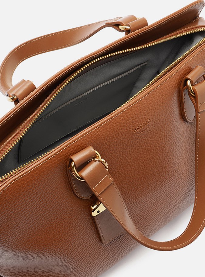 Bolsa Tote Caramelo Média Tag Básica