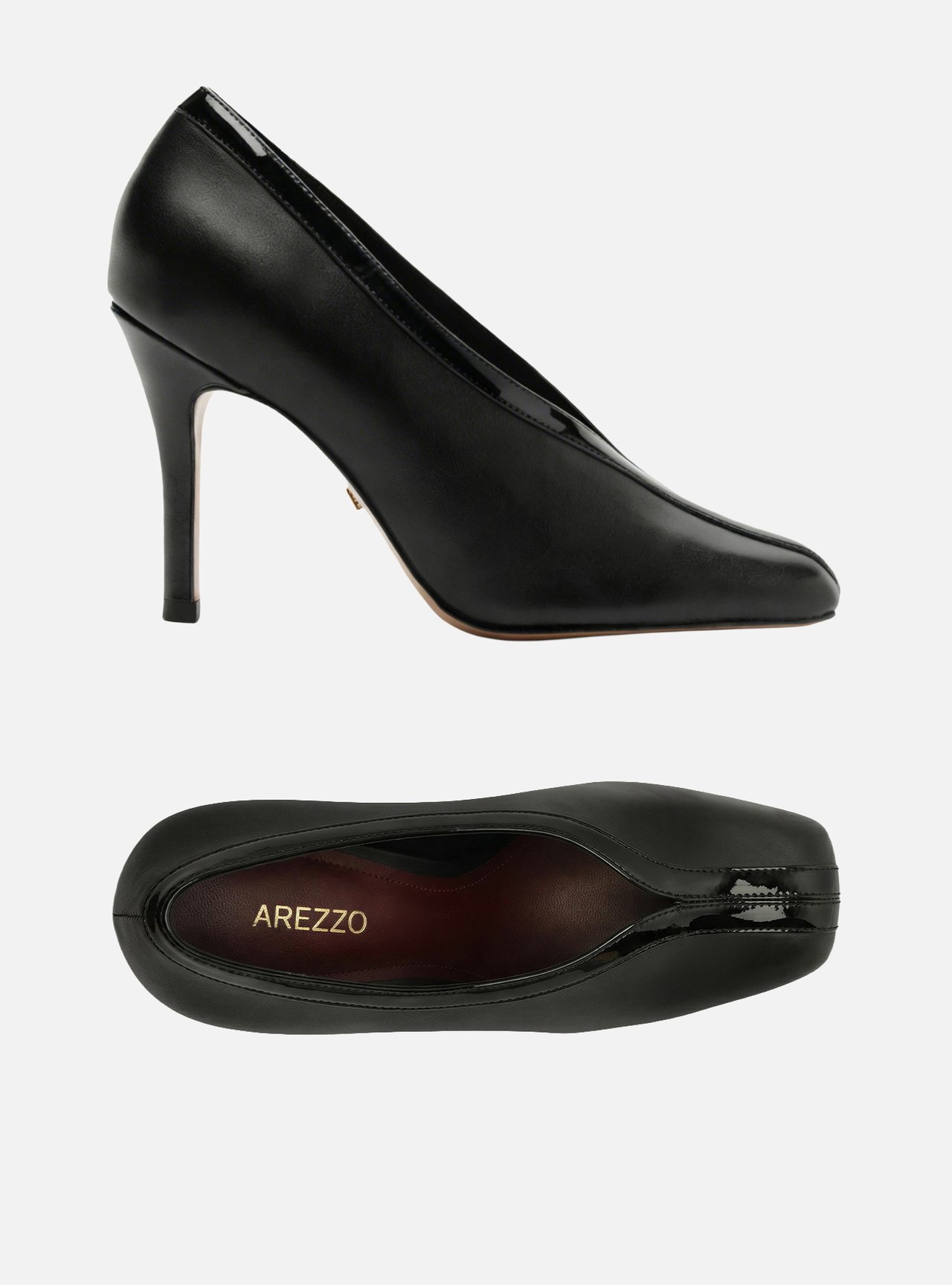 Scarpin Preto Salto Fino Cap Toe — foto 5