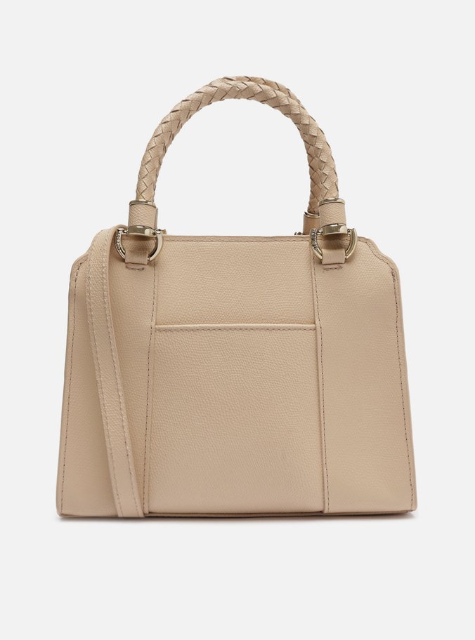 Bolsa Tote Nude Couro Piazza Média
