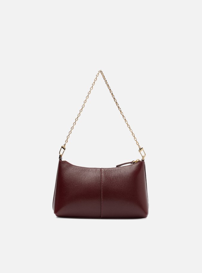 Bolsa Tiracolo Vermelha Couro Pequena Corrente