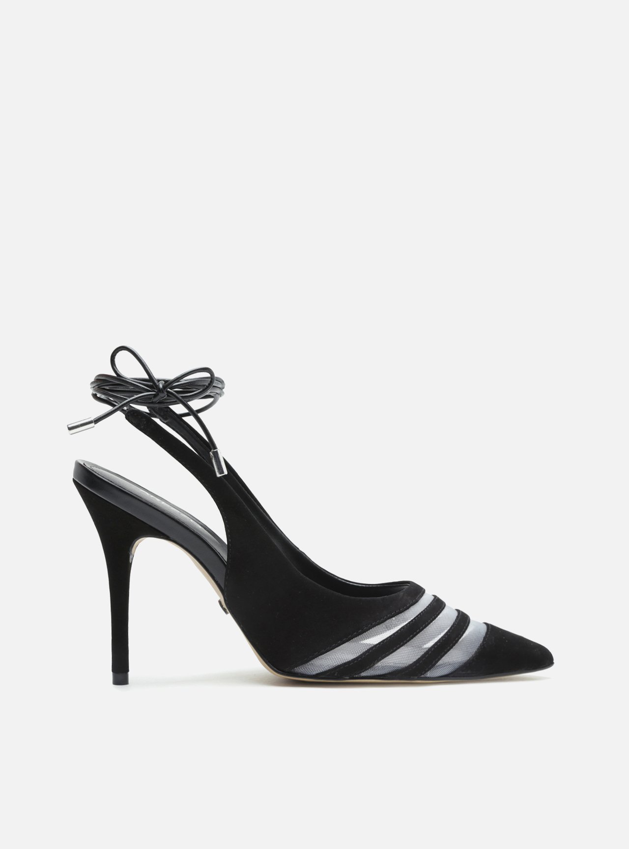Scarpin Preto Salto Fino Amarra o Arezzo