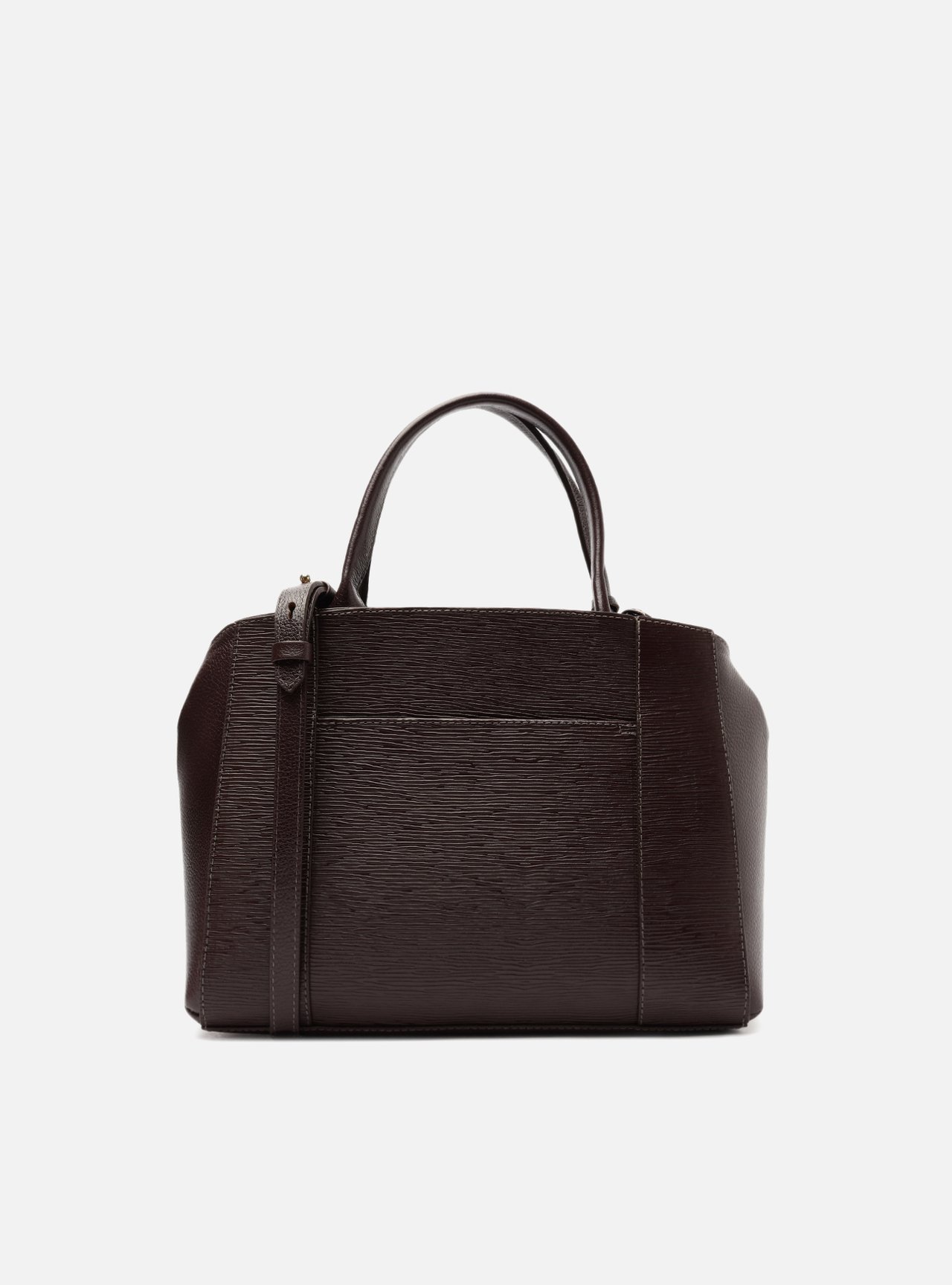 Bolsa Tote Marrom Couro Bella Média — foto 3
