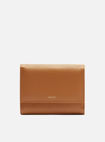 Carteira Marrom Couro Média Básica