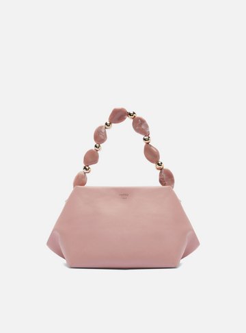 Bolsa Tote Rosa Média Alça Pedras