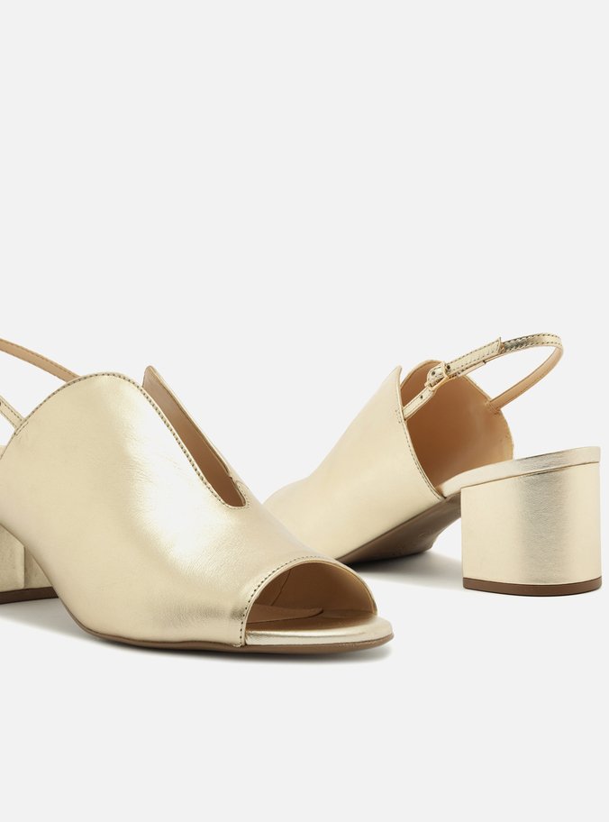 Mule Dourado Salto Bloco