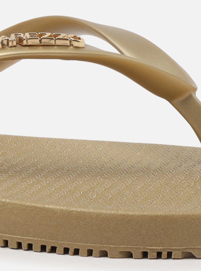 Chinelo de Dedo Dourado Brizza