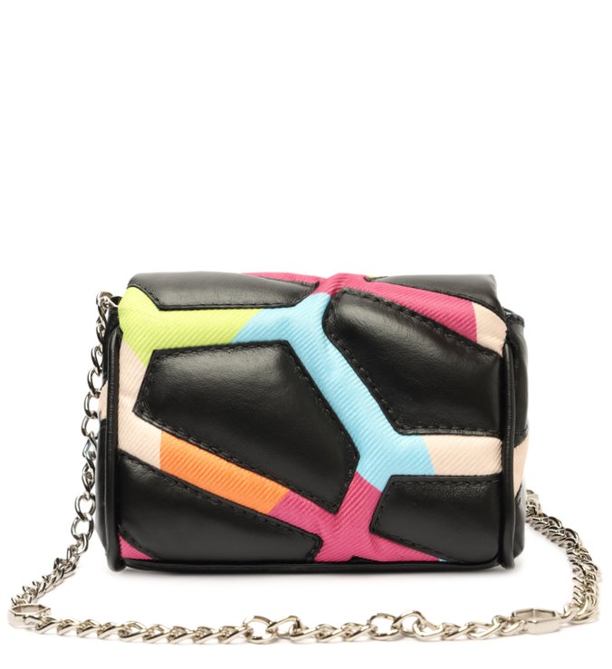 Mini Bag Tiracolo Preta Couro Color