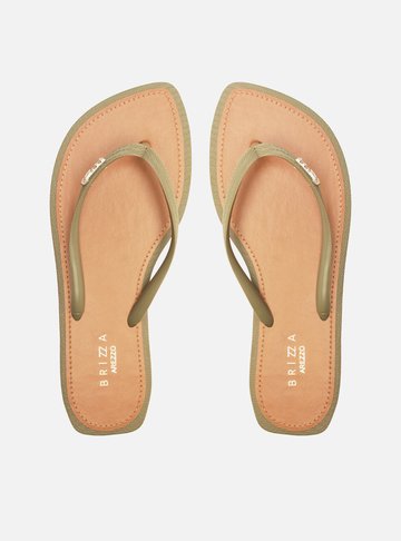 Chinelo de Dedo Verde Army Leaf Recouro Brizza