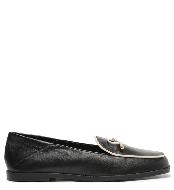 Mocassim Preto e Off-White