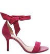 Sandália Nobuck Lace-up Salto Médio True Pink