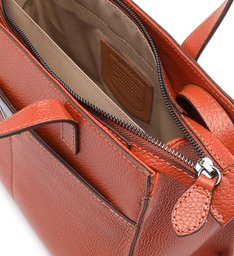 Bolsa Tote Laranja Couro Andréia Grande Bolsa Tote Laranja Couro Andréia Grande