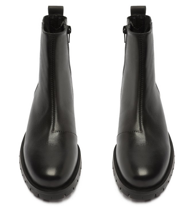 Bota Preta Tratorada Cano Médio