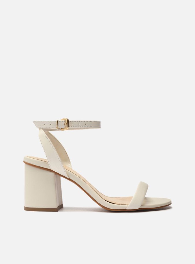 Sandália Off-White Salto Bloco Easy