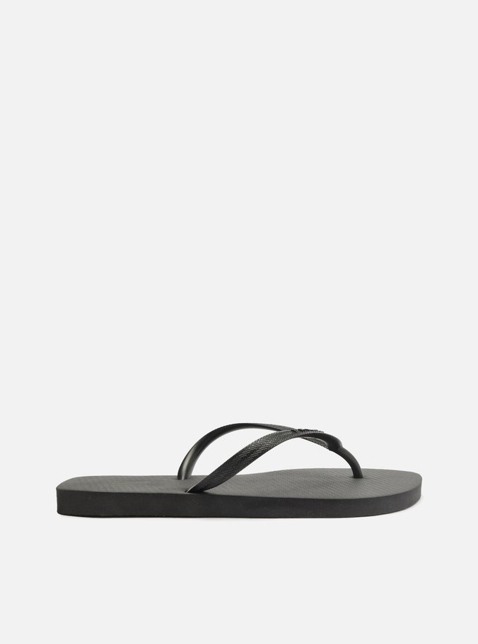 Chinelo de Dedo Preto Leaf Brizza
