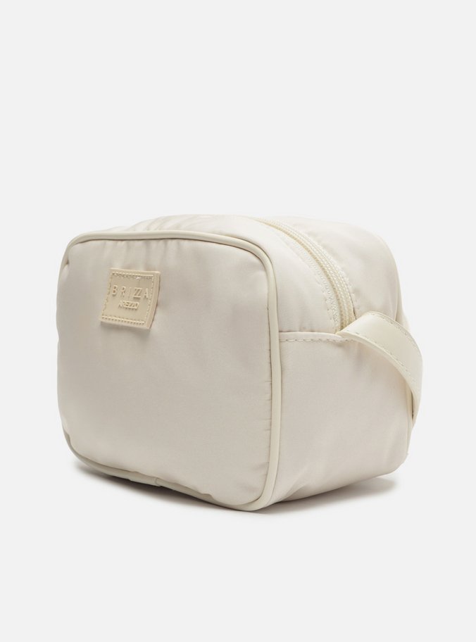 Bolsa Tiracolo Off-White Nylon Lizza Pequena