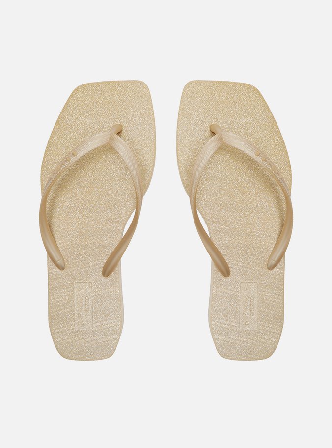 Chinelo de Dedo Dourado Square Brizza