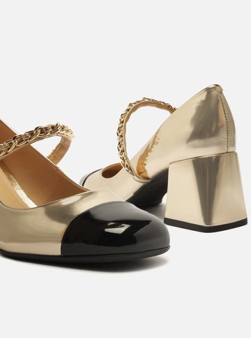 Sapato best sale boneca dourado