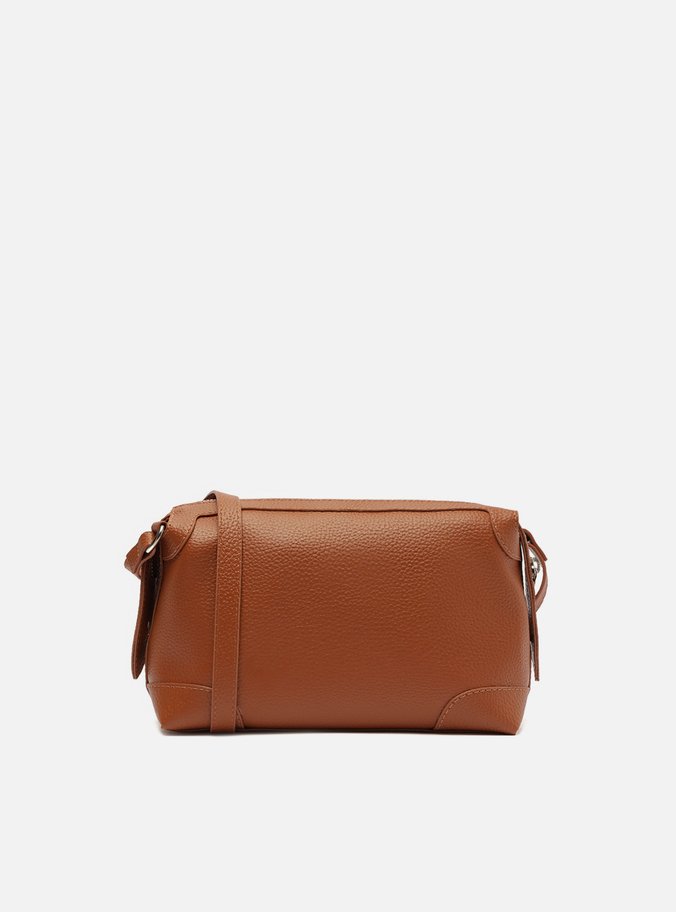 Bolsa Tiracolo Marrom Média Recortes