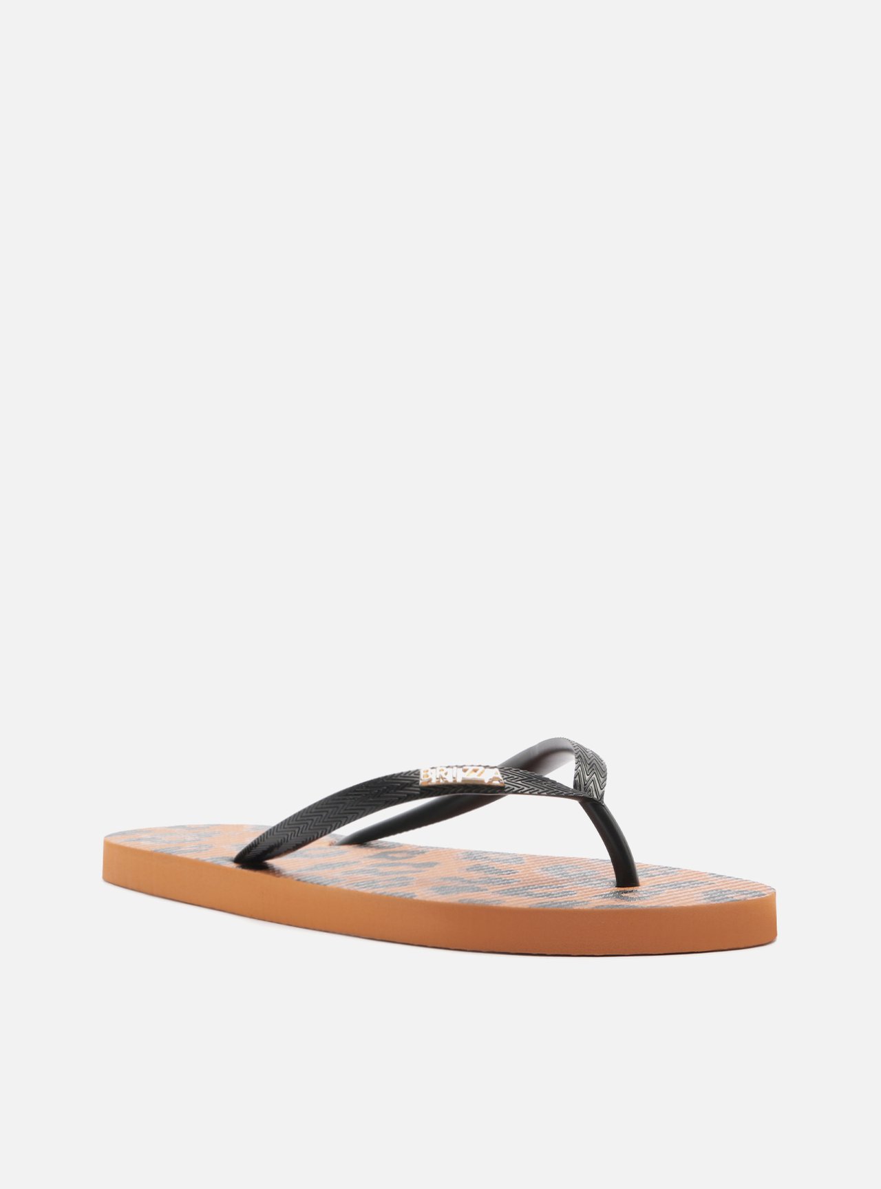 Chinelo de Dedo Preto Animal Print Essential — foto 2