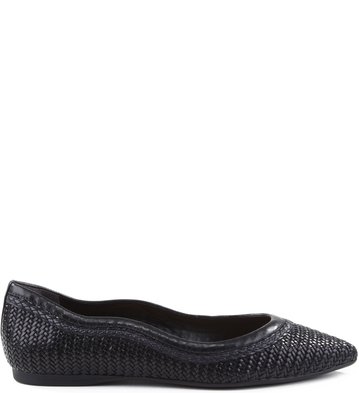 Sapatilha Trançada Preta