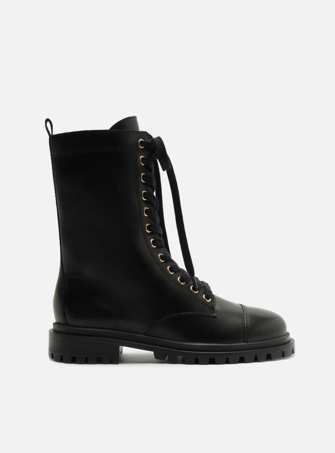 Bota Marrom Cano Curto Salto Bloco Tratorado